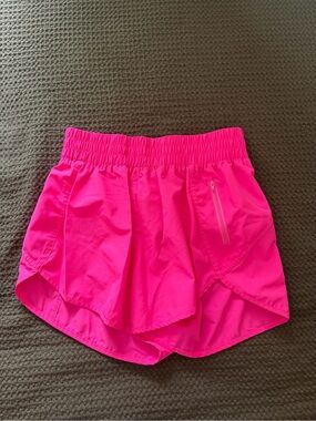 Women's Hot Pink Athletic Shorts